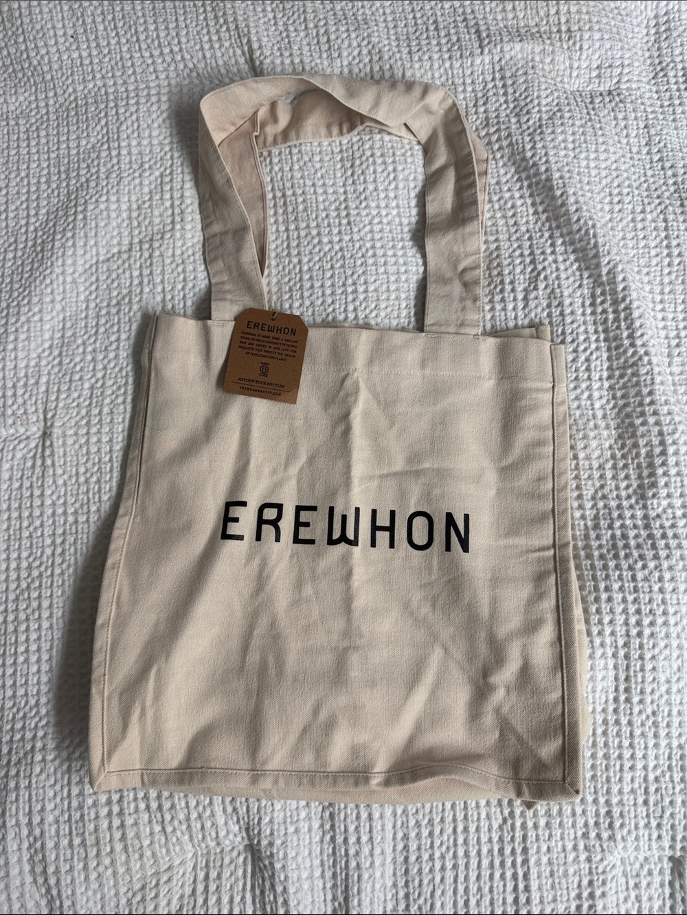 Erewhon Natural Canvas Tote Bag - Beige
